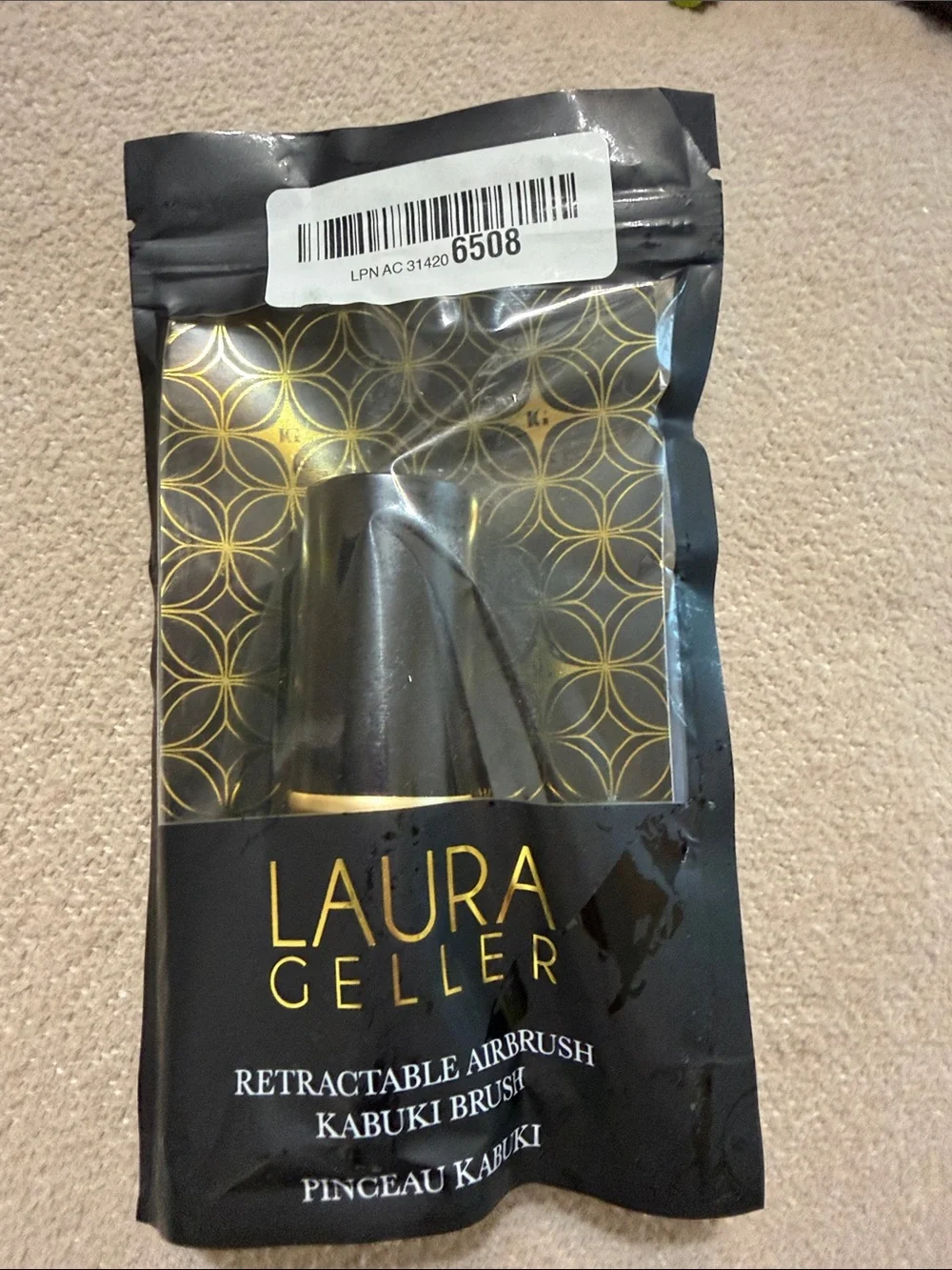 Laura Geller Retractable Airbrush Kabuki Brush for Makeup Application New